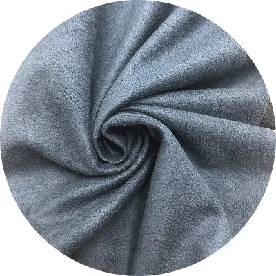 Garment Home Textile Schuss-/Kettengestrickte Kunstmikrofaser aus 100 % Polyester, schlichter synthetischer Mikro-Wildlederstoff für dekorative Polstermöbel, Sofas